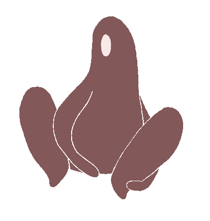 bear character sitting